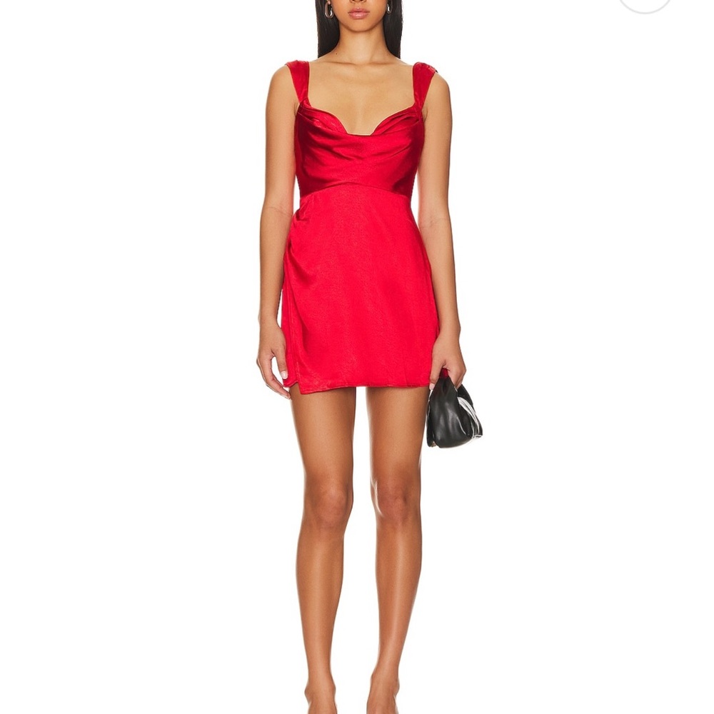 Elegant Scarlet Mini Dress
